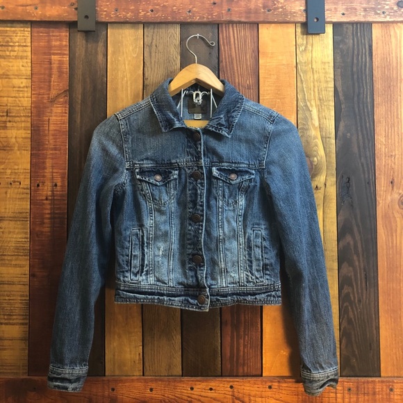 American Eagle Outfitters Jackets & Blazers - 2for20🦋 American Eagle Crop Jean Jacket Size SP